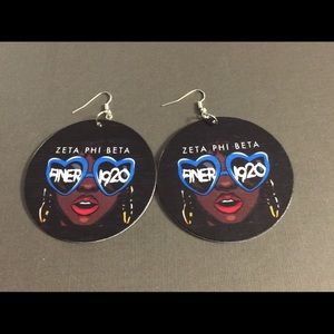 Inspired zeta phi beta earrings